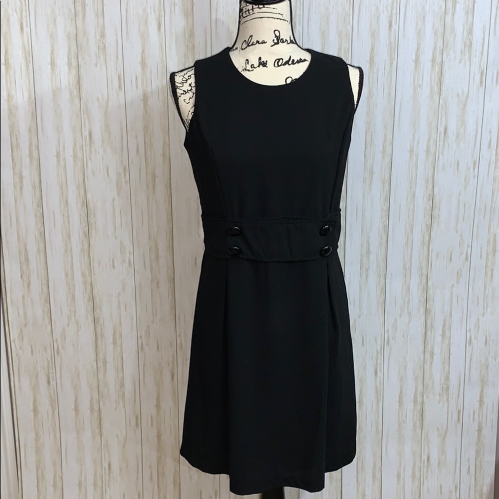 Size XS Allison Andrews Black Career Dress